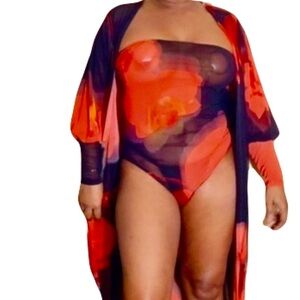 Bodysuit with matching rob